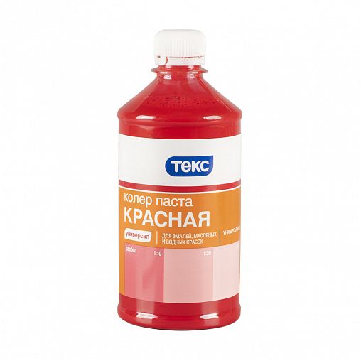 Колер ТЕКС УНИВЕРСАЛ №01, Красный, 0,1л